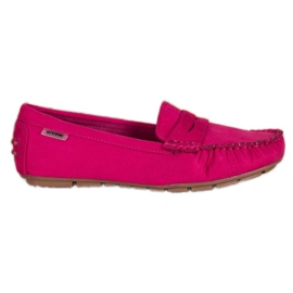 Goodin Klassische Textil-Loafer rosa