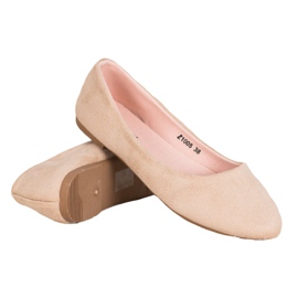 SHELOVET Bequeme Ballerinas braun