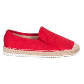 Goodin Espadrilles aus Wildleder rot