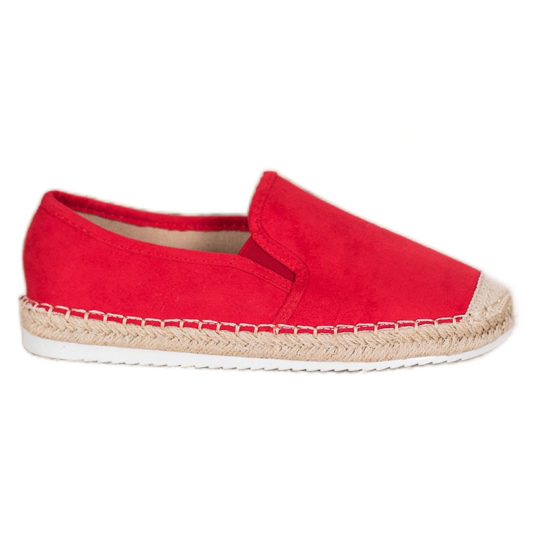 Goodin Espadrilles aus Wildleder rot