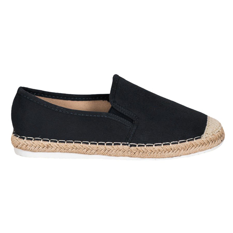 Goodin Espadrilles aus Wildleder schwarz
