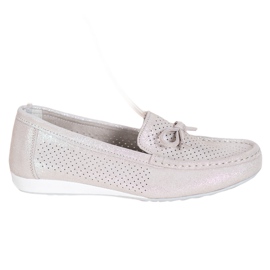 Goodin Lederschuhe mit Schleife braun