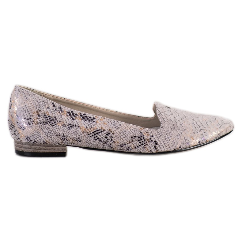 Goodin Ballerina mit Schlangenprint grau