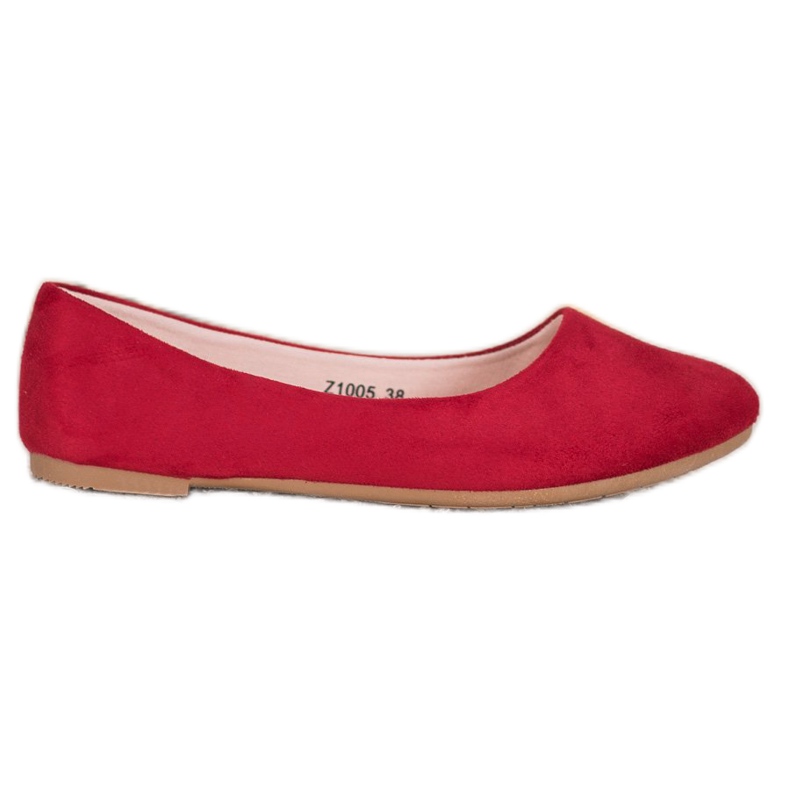 SHELOVET Bequeme Ballerinas rot