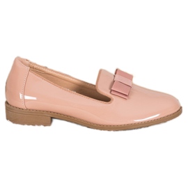 Fama Lackierte Herren mit Schleife braun