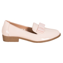 Fama Lackierte Herren mit Schleife braun