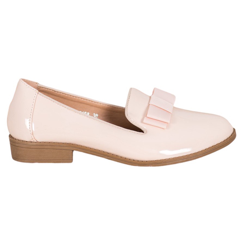 Fama Lackierte Herren mit Schleife braun