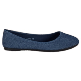 SHELOVET Bequeme Ballerinas blau
