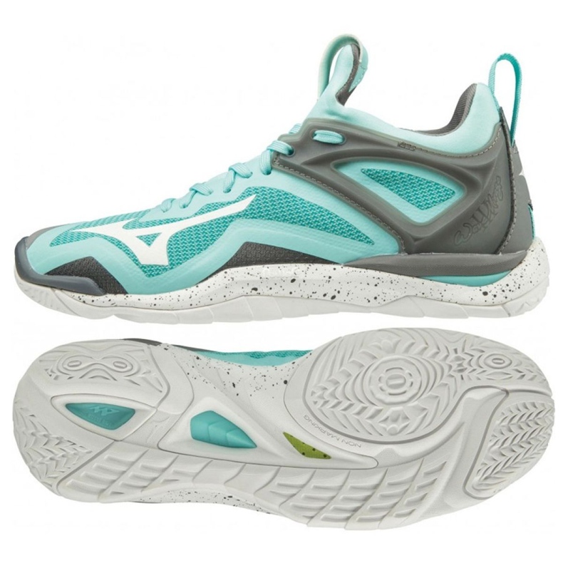 Mizuno Wave Mirage 3 W X1GB195001 Handballschuhe mehrfarbig blau