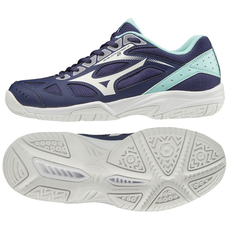 Mizuno Cyclone Speed ​​2 Jr V1GD191015 Volleyballschuhe mehrfarbig navy blau