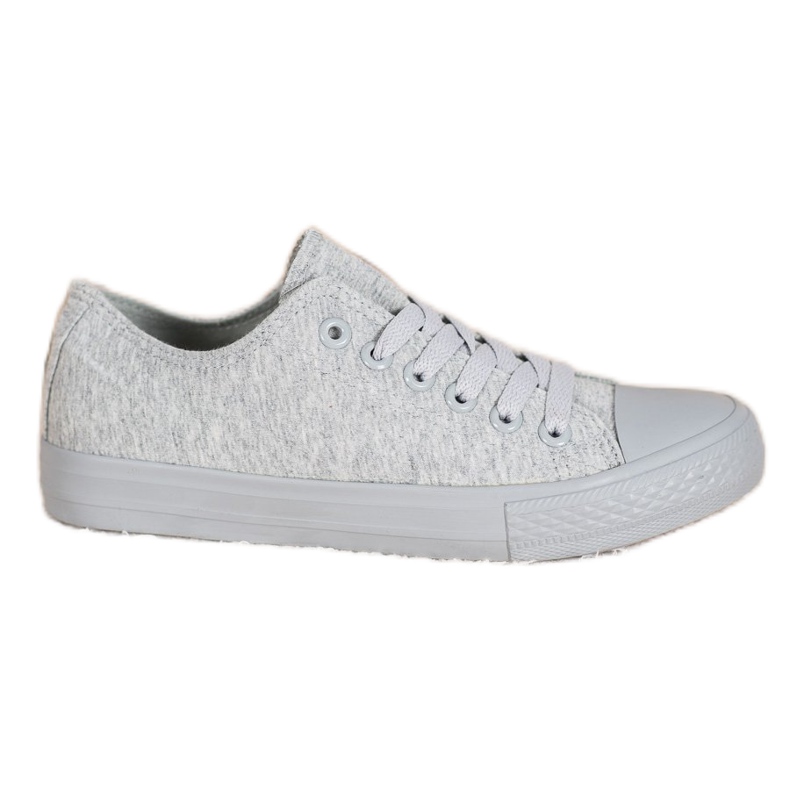SHELOVET Graue Textil-Sneakers