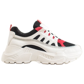 SHELOVET Stylische Sneaker weiß