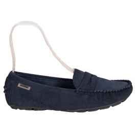 Goodin Klassische Textil-Loafer navy blau