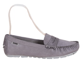 Goodin Klassische Textil-Loafer grau
