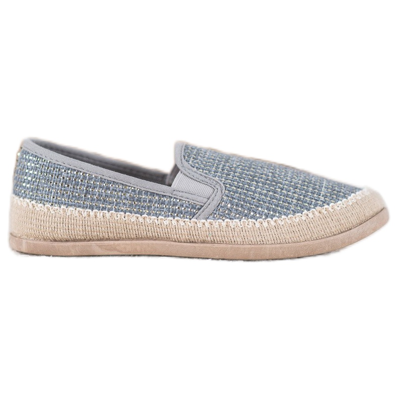 SHELOVET Modische Espadrilles blau grau