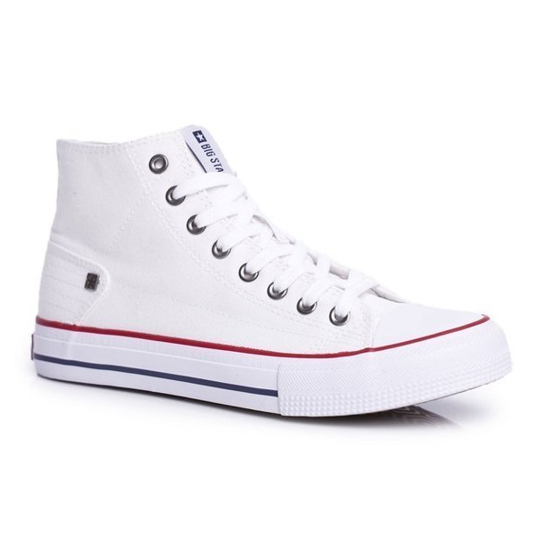 Big Star Weiße High-Top-Sneaker für Damen DD274332