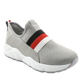 Graue Sport-Slipper NB256P-1