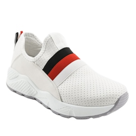 Weiße Sport-Slipper NB256P-1