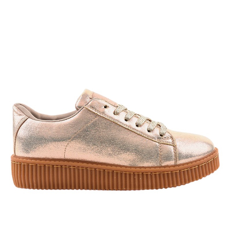 Goldene Creepers Damen Sneaker TL-66