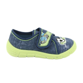 Befado Kinderschuhe 557P138 navy blau grün