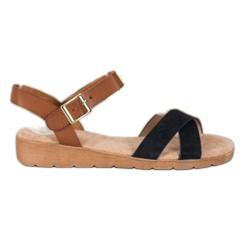 SHELOVET Stylische Sandalen schwarz