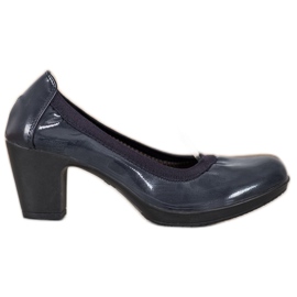 SHELOVET Bequeme lässige Pumps blau