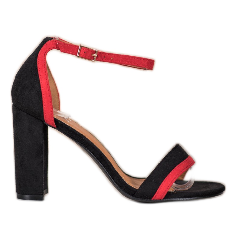 SHELOVET Stylische Sandalen mit hohen Absätzen schwarz