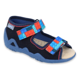 Befado gelbe Kinderschuhe 350P010 marineblau