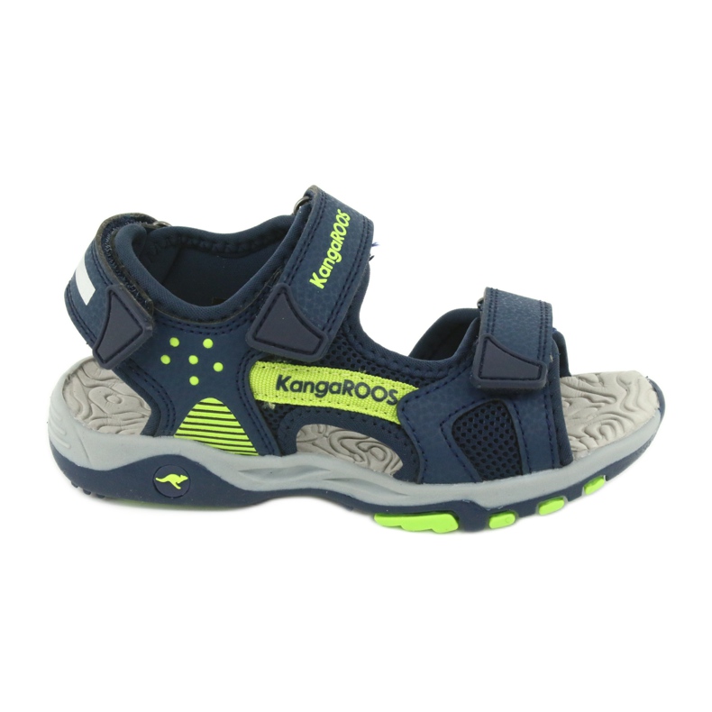 KangaRoos Jungen Sandalen Schaum Innensohle Marine/Grün 18337 blau