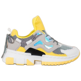 Seastar Stylische Sneaker mit Holo-Effekt mehrfarbig gelb