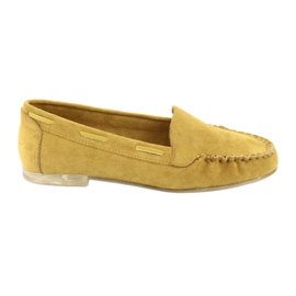 Damen Wildleder Loafer Sergio Leone 722 gelb