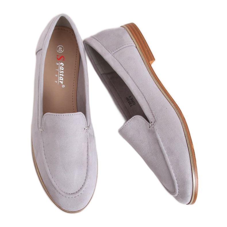 Grau Damen Slipper T359P Grau