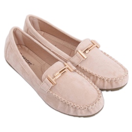 Beige Mokassins für Damen ZA01P Beige