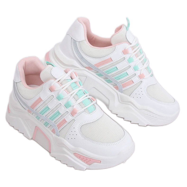 Weiß LV113P Rosa Sportschuhe mehrfarbig