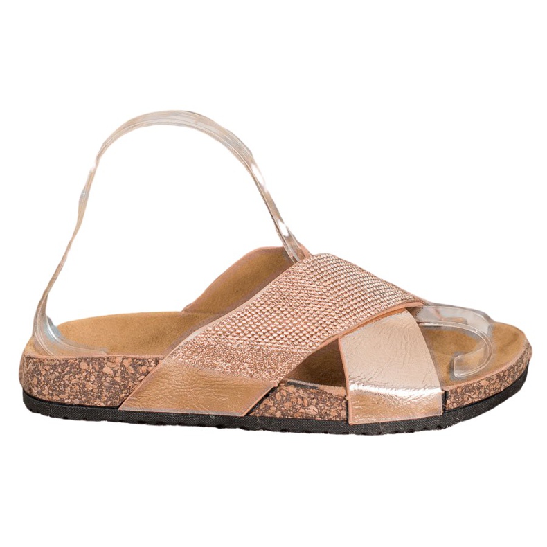 SHELOVET Klassische goldene Hausschuhe