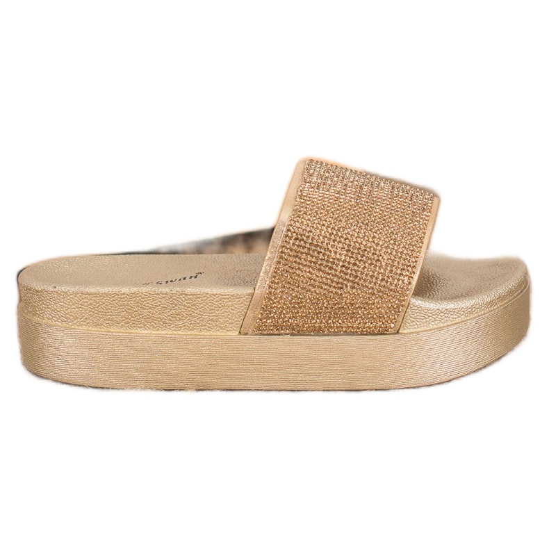 SHELOVET Hausschuhe auf der Plattform gelb