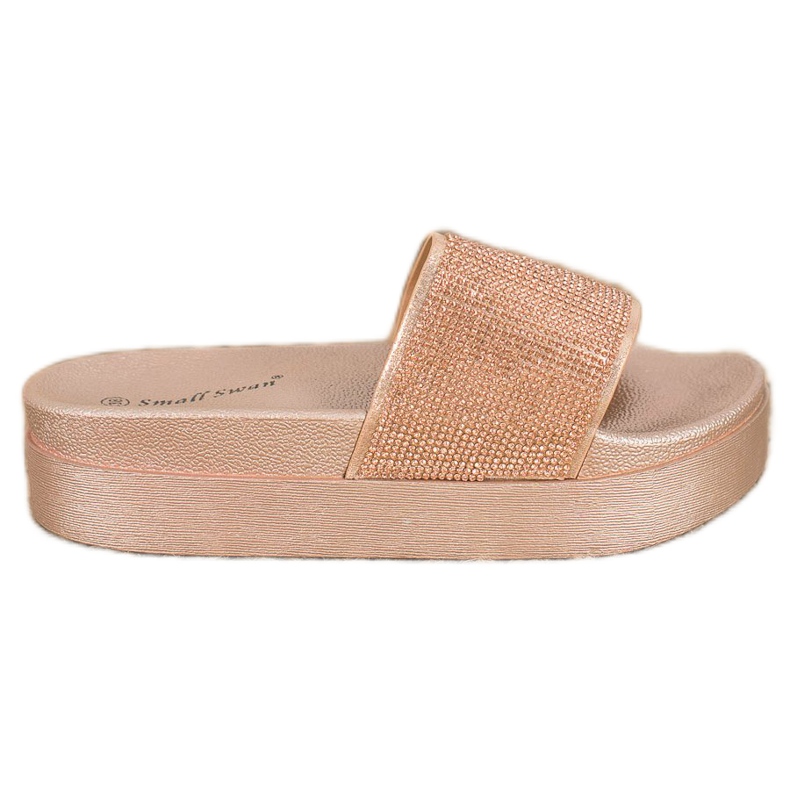 SHELOVET Hausschuhe auf der Plattform gelb