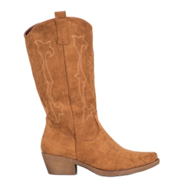 Seastar Hohe Cowgirls mit einem Muster braun