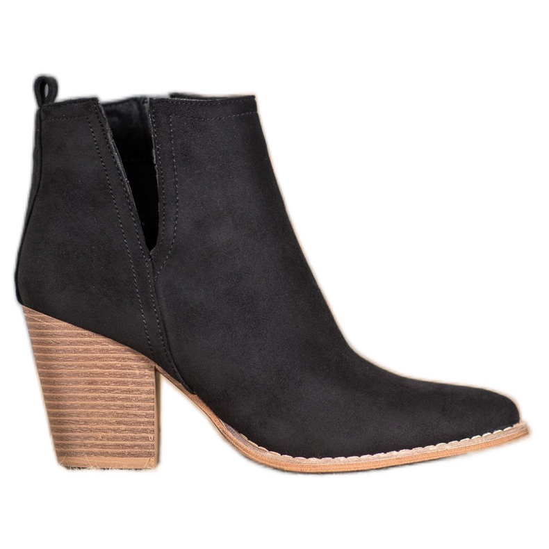 Seastar Wildleder Booties auf einer Bar schwarz