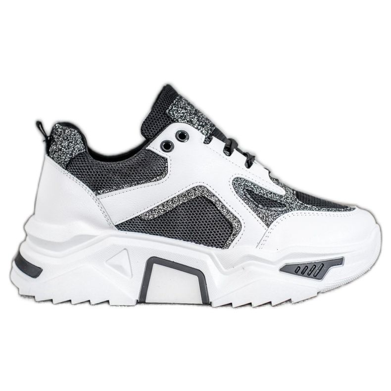 Seastar Modische Sneaker mit Glitzer weiß schwarz