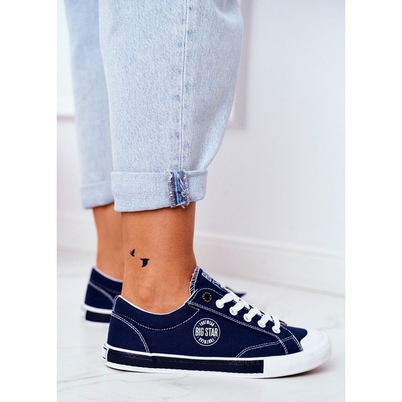 Marineblaue Damen-Sneaker Big Star FF274229 navy blau
