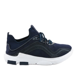 Herren marineblaue Sportschuhe LF21-2