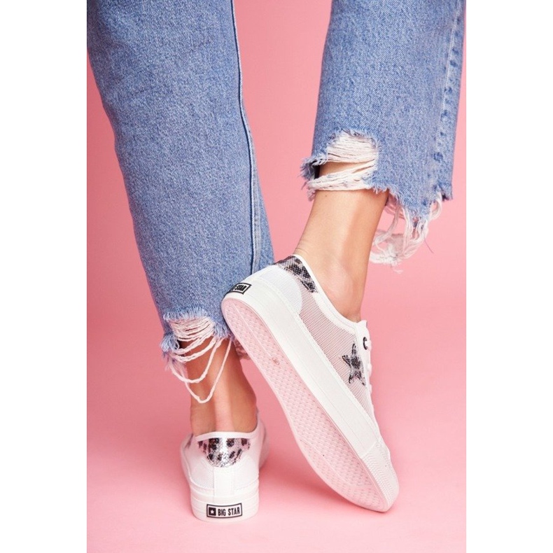 Weiße Damenschuhe Sneakers Big Star FF274487