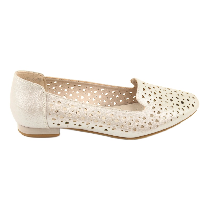 M.Daszyński Lords goldene Ballerinas Daszyński SA151 braun grau