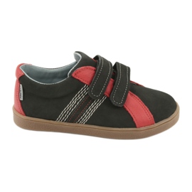 Klettschuhe für Jungen Mazurek 1235 schwarz rot