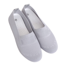 Graue Mesh-Turnschuhe NB338P Grau