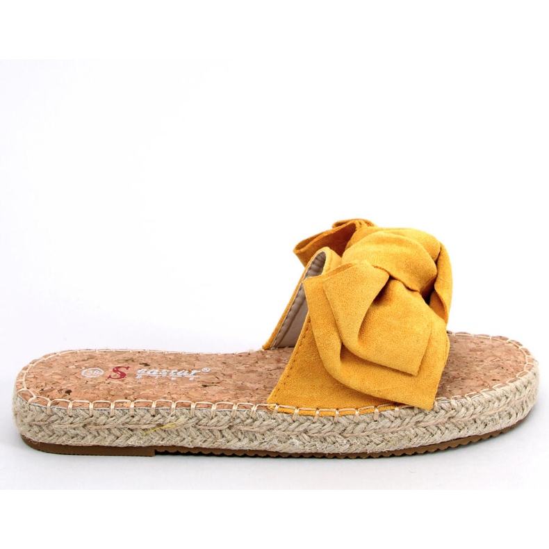 JH115P Gelbe Espadrilles-Hausschuhe in Honig