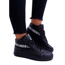 Schwarze High-Top-Sneaker für Damen Big StarEE274355