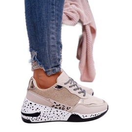 SEA Beige Damen Sportschuhe Turnschuhe BL182 braun mehrfarbig