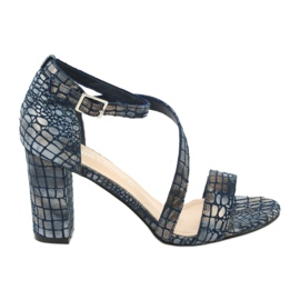 Gladiatorensandalen Sergio Leone SK870 marineblau